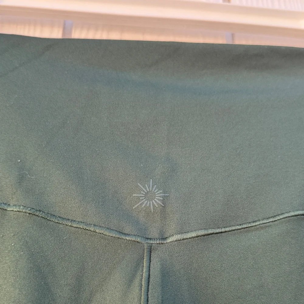 OFFLINE By Aerie Real Me High Waisted Crossover Flare Legging - Mystical Green - Picture 4 of 6